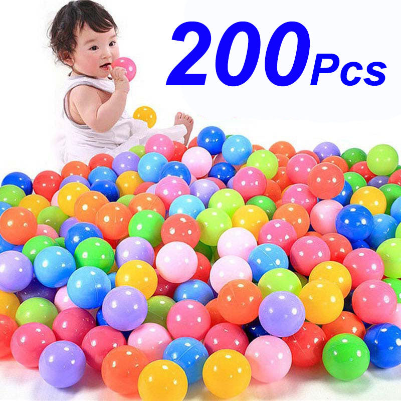 100/150/200PCS Outdoor Sport Ball Colorful Soft Water Pool Ocean Wave Ball Baby Children Funny Toys Eco-Friendly Stress Air Ball