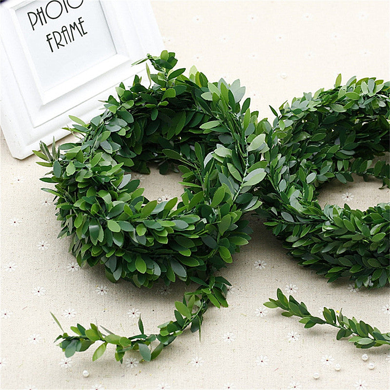7.5 Meters Artificial Leaf Garland Plants Vine Fake Foliage Handmade for Home Decor Wedding Decoration DIY Wreath Silk Flower .Q