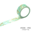 Romantic Floral Paper Washi Tape 15mm*7m Flowers Masking Tapes Decorative Stickers DIY Stationery School Supplies
