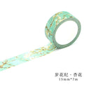 Romantic Floral Paper Washi Tape 15mm*7m Flowers Masking Tapes Decorative Stickers DIY Stationery School Supplies