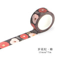 Romantic Floral Paper Washi Tape 15mm*7m Flowers Masking Tapes Decorative Stickers DIY Stationery School Supplies