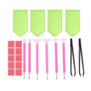 Fezrgea DIY Diamond Painting Accessories 5D Diamond Painting Cross Stitch Embroidery Pen Tools Set Mosaic Glue Pen Kit Tweezers