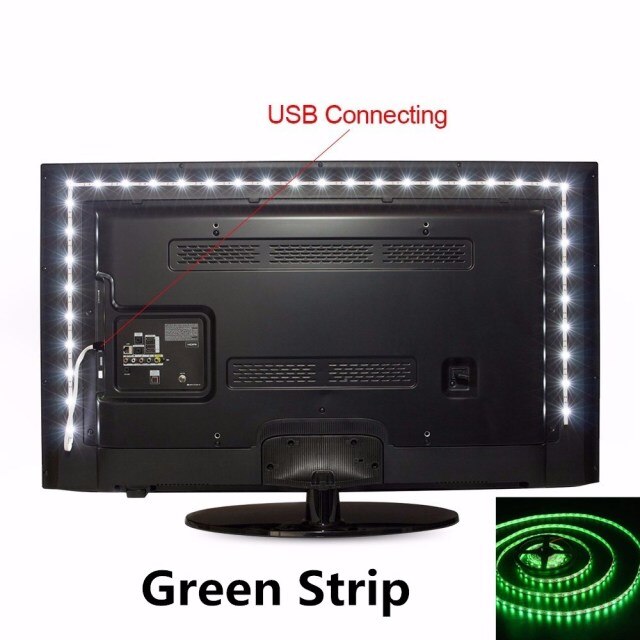 TV Background Light 1M 2M 3M 4M 5M Waterproof 5V USB Led Strip Lighting Decoration USB Input Reading Flexible Russia Low Price