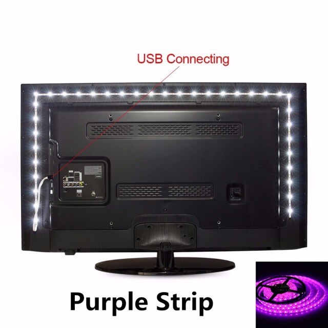 TV Background Light 1M 2M 3M 4M 5M Waterproof 5V USB Led Strip Lighting Decoration USB Input Reading Flexible Russia Low Price