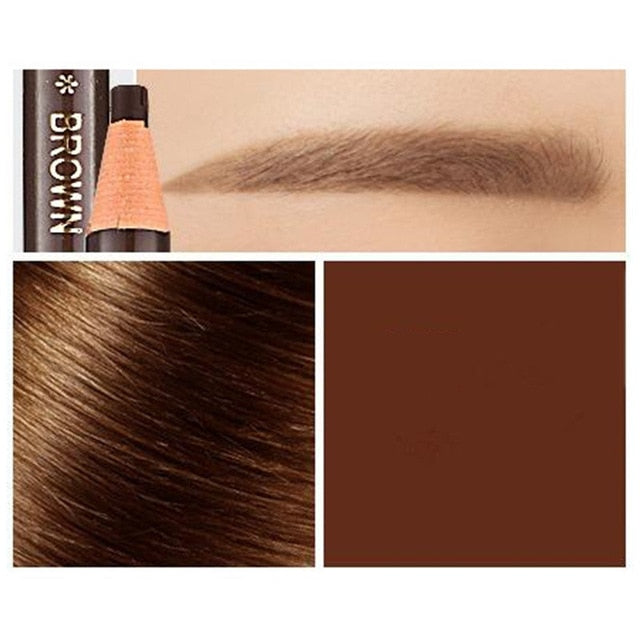1PC Microblading Eyebrow Pen Waterproof Permanent Makeup Eye brow Pencil Positioning Lip Dark Brown Eyebrow cejas maquillaje
