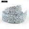 1 Yard Sewing Trim Crystal Motif Strass Hot Fix Rhinestone Tape Applicator Ribbon With Rhinestones Iron On Appliques For Dresses