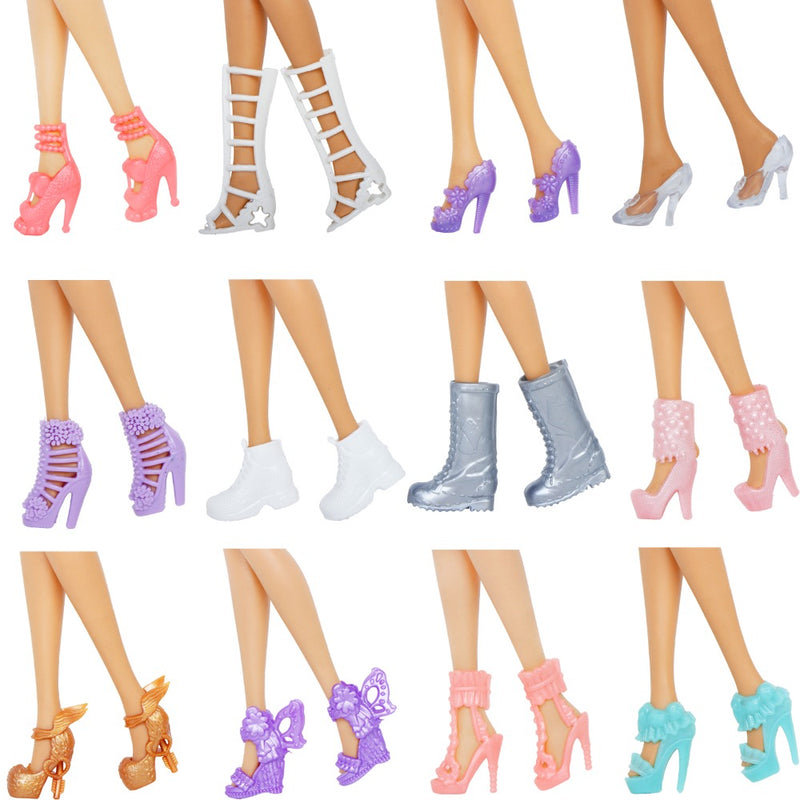 12 Pairs Doll Shoes