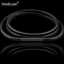 1mm 1.5mm 2mm 3mm Black Necklace Cord Leather Cord Wax Rope Chain With Stainless Steel Clasp For Men Women DIY Necklace Making
