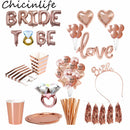 Rose Gold Bride To Be Party Supplies