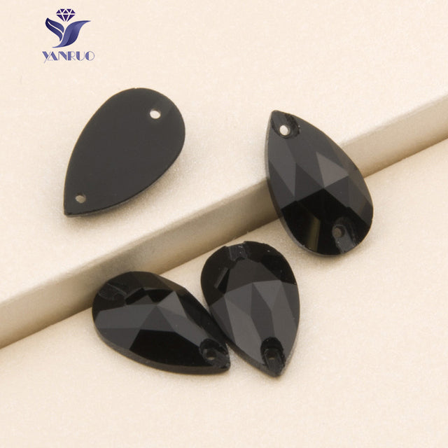 YANRUO 3230 Drop AAAAA Quality Sewing Crystal Flatback Rhinestones Sew On Stones Glass For Dresses Clothes Jewelry