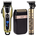 Professional Barber Hair Clipper Rechargeable Electric T-Outliner Finish Cutting Machine Beard Trimmer Shaver Cordless Corded JadeMoghul Inc. 