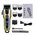 Professional Barber Hair Clipper Rechargeable Electric T-Outliner Finish Cutting Machine Beard Trimmer Shaver Cordless Corded JadeMoghul Inc. 