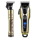 Professional Barber Hair Clipper Rechargeable Electric T-Outliner Finish Cutting Machine Beard Trimmer Shaver Cordless Corded JadeMoghul Inc. 