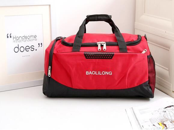 Professional Waterproof Large Sports Gym Bag With Shoes Pocket Men/Women Outdoor Fitness Training Duffle Bag Travel Yoga Handbag-Red-JadeMoghul Inc.