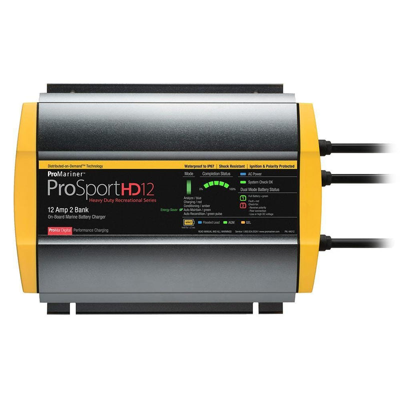 ProMariner ProSportHD 12 Gen 4 - 12 Amp - 2 Bank Battery Charger [44012]-Battery Chargers-JadeMoghul Inc.