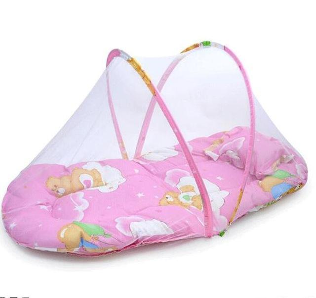 Promotion portable baby bed foldable baby crib with mosquito net spring summer baby bed with mattress pillow YEC003-Length 75cm-JadeMoghul Inc.