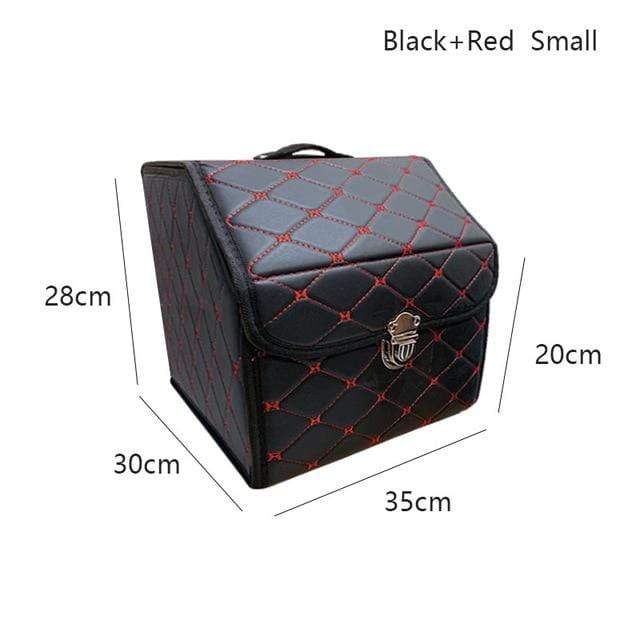 PU leather car trunk storage box Top grade storage Organizer Box Storage Bag Folding Car trunk tool glove box For sedan SUV mpv JadeMoghul Inc. 