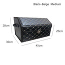 PU leather car trunk storage box Top grade storage Organizer Box Storage Bag Folding Car trunk tool glove box For sedan SUV mpv JadeMoghul Inc. 