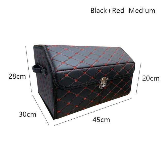 PU leather car trunk storage box Top grade storage Organizer Box Storage Bag Folding Car trunk tool glove box For sedan SUV mpv JadeMoghul Inc. 