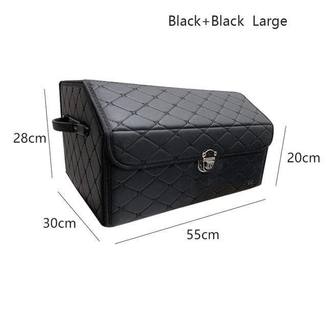 PU leather car trunk storage box Top grade storage Organizer Box Storage Bag Folding Car trunk tool glove box For sedan SUV mpv JadeMoghul Inc. 