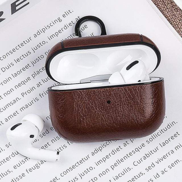PU Leather Case for Airpods Pro Luxury Protective Cover with Anti-lost Buckle for Air Pods Pro 3 Headphone Earpods Fundas AExp
