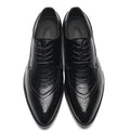 PU Leather Men Dress Shoes / Oxfords-Black-6-JadeMoghul Inc.