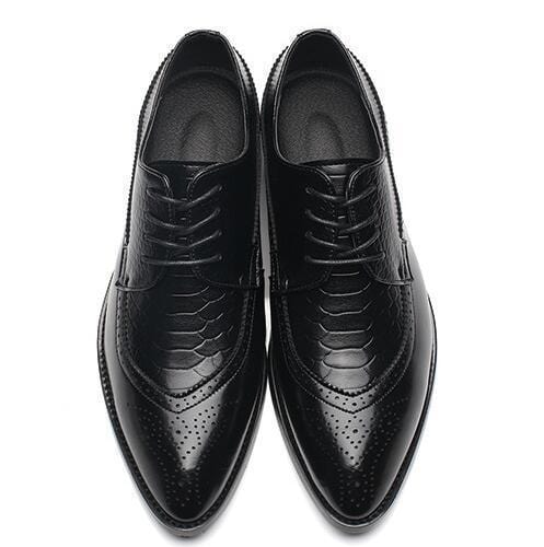 PU Leather Men Dress Shoes / Oxfords-Black-6-JadeMoghul Inc.
