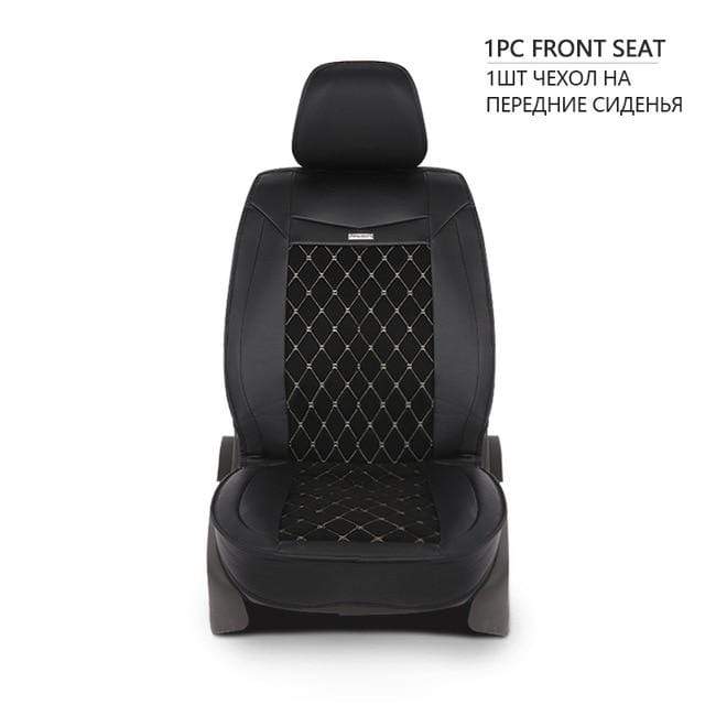 PU leather universal car seat cover artificial suede diamond pattern FIt for most cars high-end luxury car interiors JadeMoghul Inc. 
