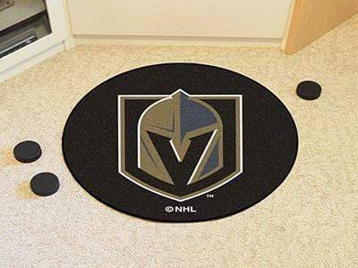 Puck Mat Cheap Rugs For Sale NHL Vegas Golden Knights Ball Mat 27" diameter FANMATS