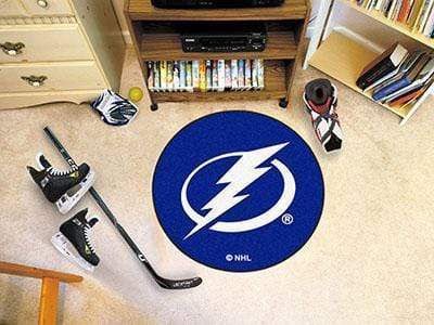 Puck Mat Round Rugs For Sale NHL Tampa Bay Lightning Puck Ball Mat 27" diameter FANMATS