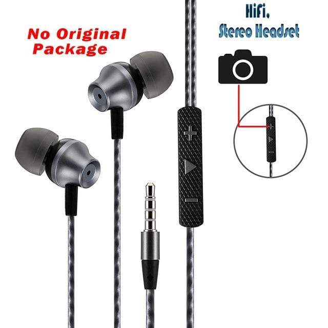 PunnkFunnk Wired Earphones Sport headset 1.2M  In ear  Deep Bass Stereo Earbuds W/Mic For iphone samsung huawei xiaomi vivo oppo AExp