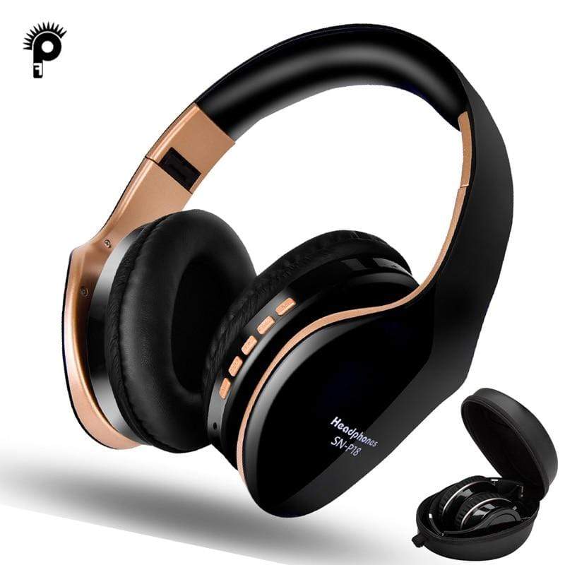 PunnkFunnk Wireless Headphones Bluetooth Earphone 5.0 Foldablel 3D Bass Stereo Noise Reduction Gaming Headset/Mic  For Mobile PC JadeMoghul Inc. 