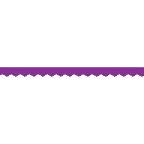 PURPLE SCALLOPED BORDER TRIM-Learning Materials-JadeMoghul Inc.