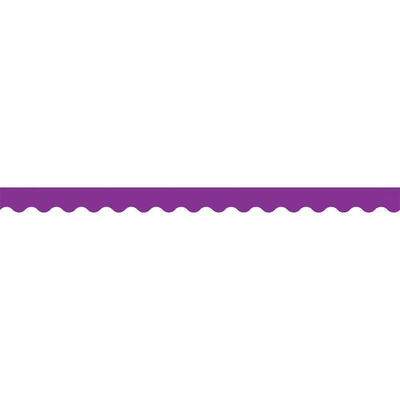 PURPLE SCALLOPED BORDER TRIM-Learning Materials-JadeMoghul Inc.