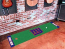 Putting Green Mat Long Runner Rugs NFL New York Giants Putting Green Runner 18"x72" Golf Accessories FANMATS