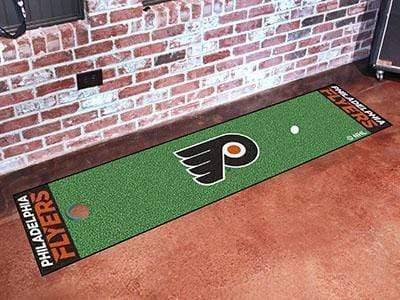 Putting Green Mat Rugs NHL Philadelphia Flyers Putting Green Mat 18"x72" Golf Accessories FANMATS