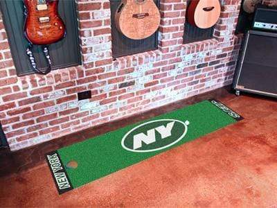 Putting Green Mat Runner Rugs NFL New York Jets Putting Green Runner 18"x72" Golf Accessories FANMATS
