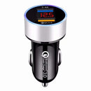 QC3.0+2.4A Dual USB Car Charger LCD Display 12-24V Cigarette Socket Lighter Fast Charger Power Auto USB Adapter Upgraded JadeMoghul Inc. 