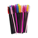 QSTY eyelash brush makeup brushes 50pcs individual disposable mascara applicator comb wand lash makeup brushes tools 6colors AExp