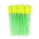 QSTY eyelash brush makeup brushes 50pcs individual disposable mascara applicator comb wand lash makeup brushes tools 6colors AExp