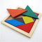 Quality Children Mental Development Tangram Wooden Jigsaw Puzzle Educational Toys for Kids Free Shipping AExp