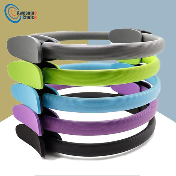 Quality Yoga Pilates Ring Magic Wrap Slimming Body Building Training Heavy Duty PP+NBR Material Yoga Circle 5 colors JadeMoghul Inc. 