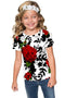Queen Power Queen Power Zoe White Floral Print Cute Designer Tee - Girls Zoe T-Shirt