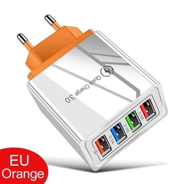 Quick Charge 3.0 For iPhone Charger Wall Fast Charging For Samsung S10 S9 S8 Plug Xiaomi Mi Huawei Mobile Phone Chargers Adapter AExp