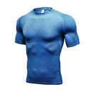 Quick Dry Workout Running Shirt Compression Fitness Tops Breathable Gym T-shirts Clothing Rashguard Male Sport Shirts Men JadeMoghul Inc. 