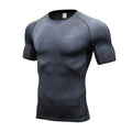 Quick Dry Workout Running Shirt Compression Fitness Tops Breathable Gym T-shirts Clothing Rashguard Male Sport Shirts Men JadeMoghul Inc. 