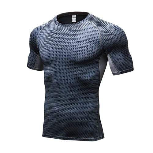 Quick Dry Workout Running Shirt Compression Fitness Tops Breathable Gym T-shirts Clothing Rashguard Male Sport Shirts Men JadeMoghul Inc. 