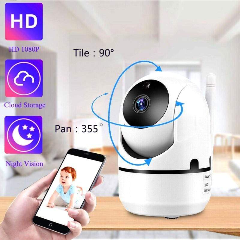 QZT IP Camera WiFi Home Security Camera IP 360 Night Vision Baby Monitor Indoor Mini Surveillance CCTV Wireless Wifi Home Camera JadeMoghul Inc. 