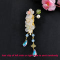Rabbit Hairpin Tassels Hair Clip Cosplay for Kimono Hanfu Handwork Hair Accessories Cute Girl Daily Cos Props AExp