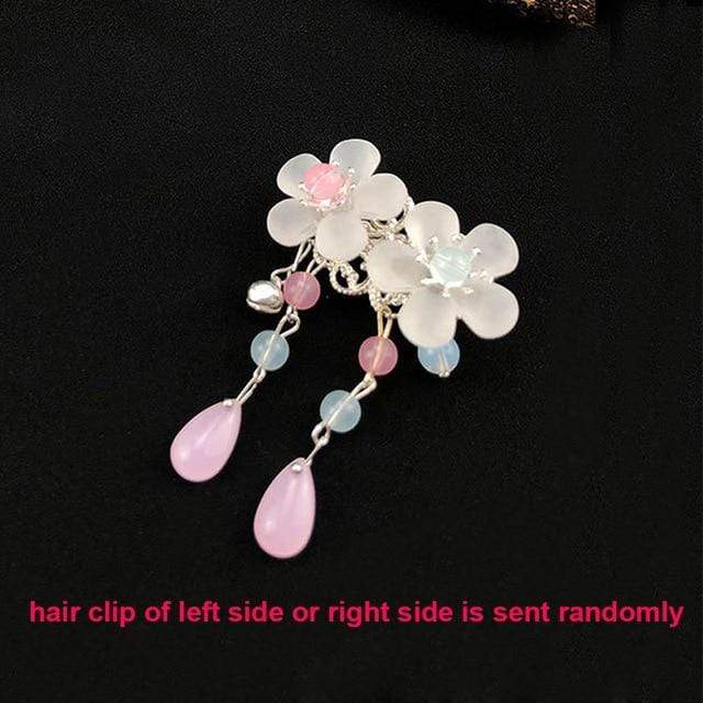 Rabbit Hairpin Tassels Hair Clip Cosplay for Kimono Hanfu Handwork Hair Accessories Cute Girl Daily Cos Props JadeMoghul Inc. 